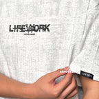 Life Work Korea Fog Font Tee