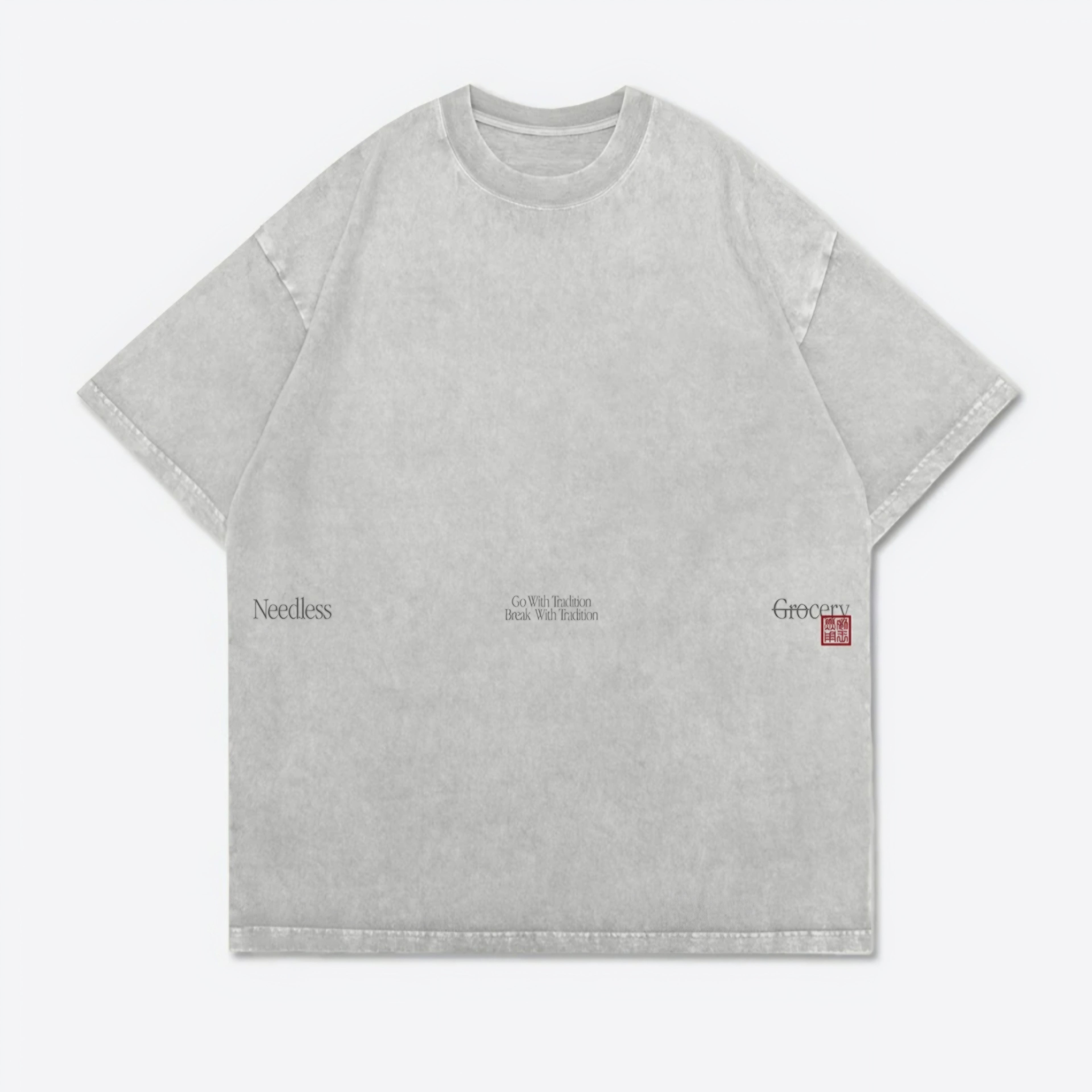 Gro Grocery Needless Washed Logo Tee