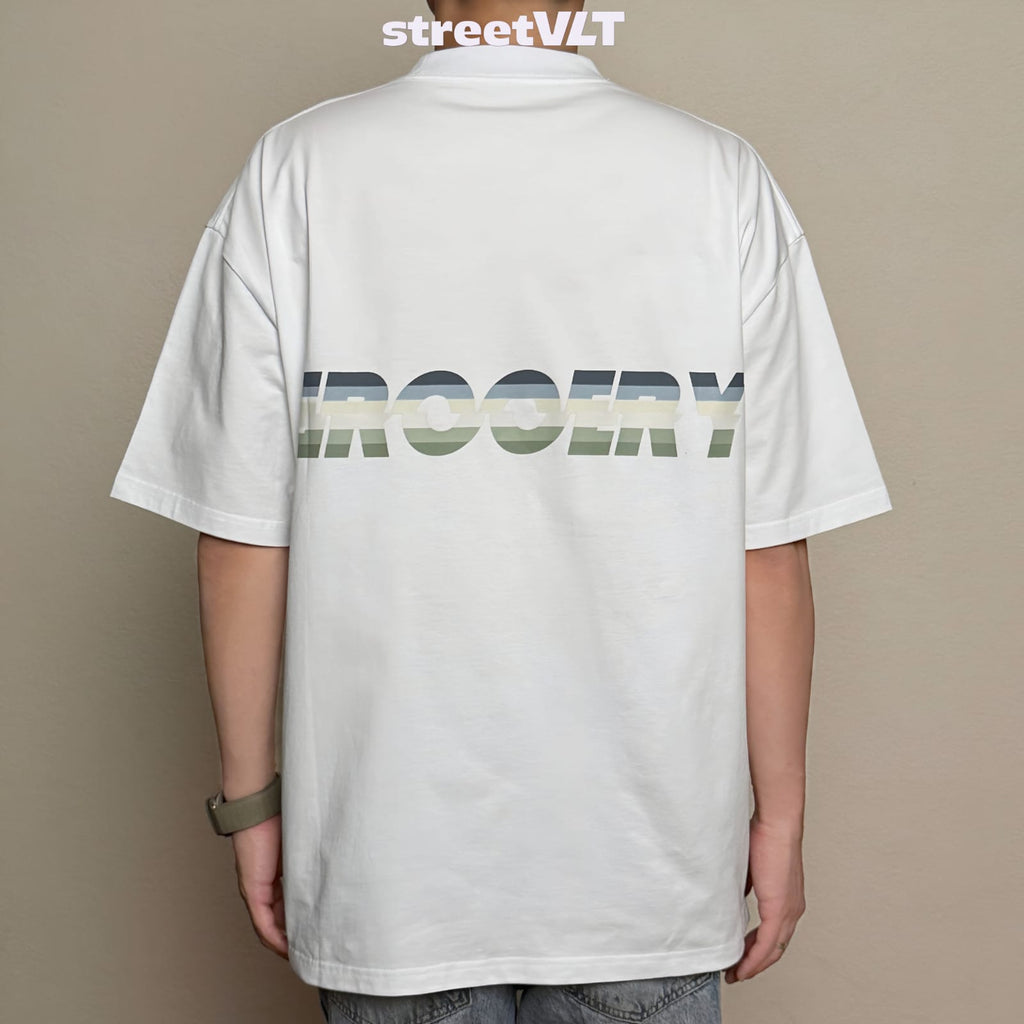 Gro Grocery Rainbow Logo Tee