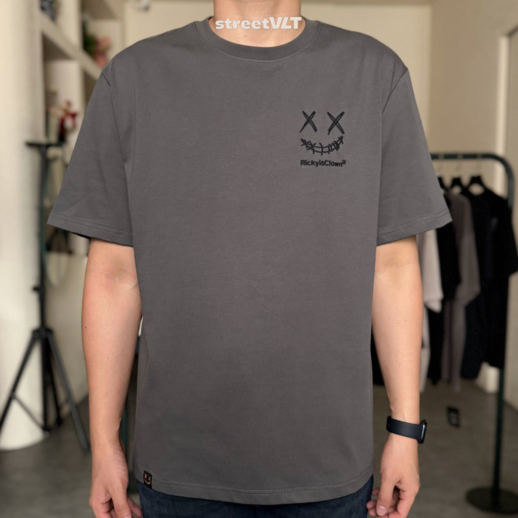 RIC Ricky is Clown Black Mamba Charcoal Grey Tee Original
