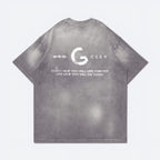 Gro Grocery Dirty Washed Painted Slogan Tee