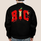 Ricky is Clown Bitten Apple Baseball Varsity Jacket