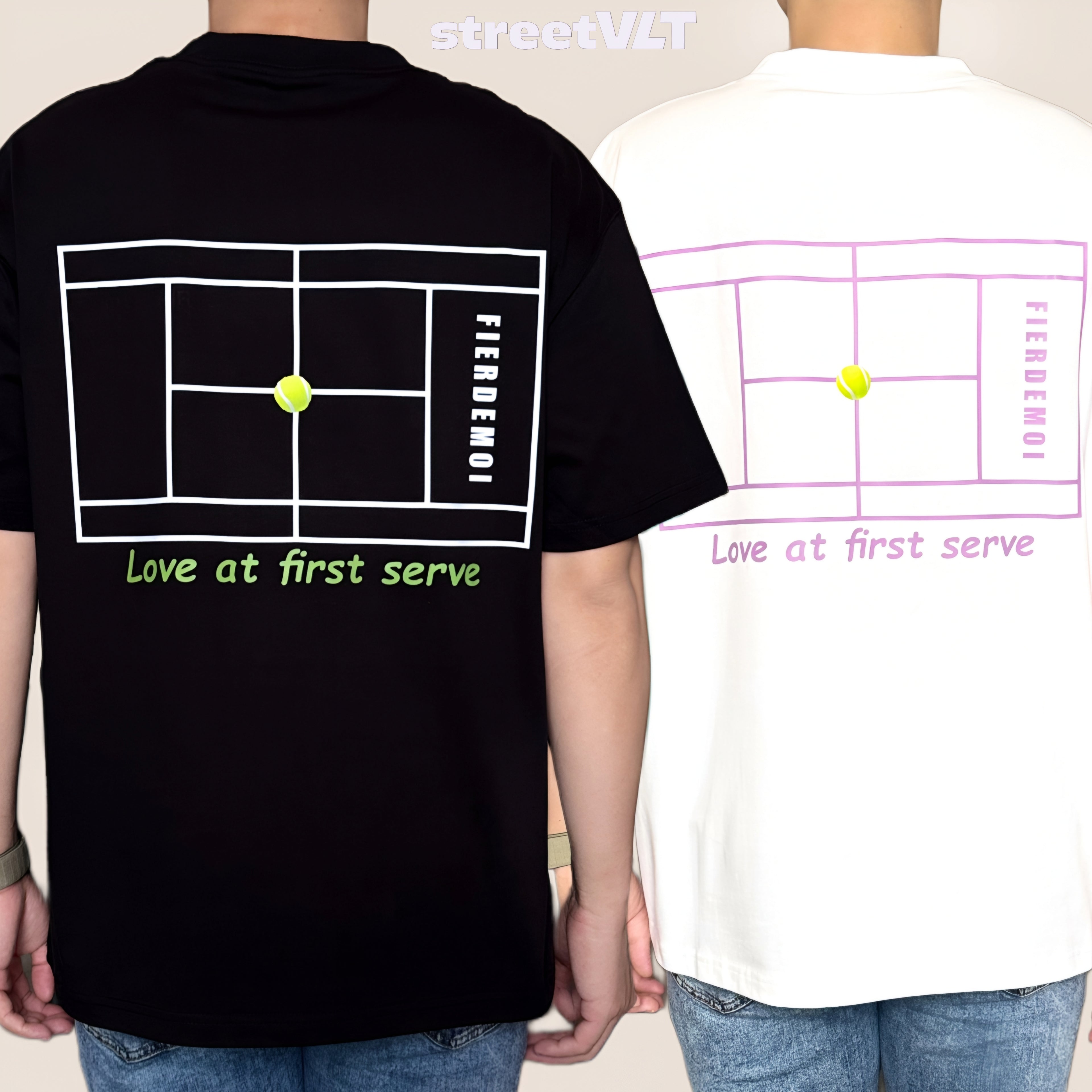 Fier De Moi Love at First Serve Tee