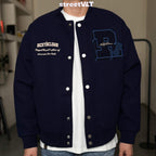 Ricky is Clown Swirl Bunny Wool Varsity Jacket