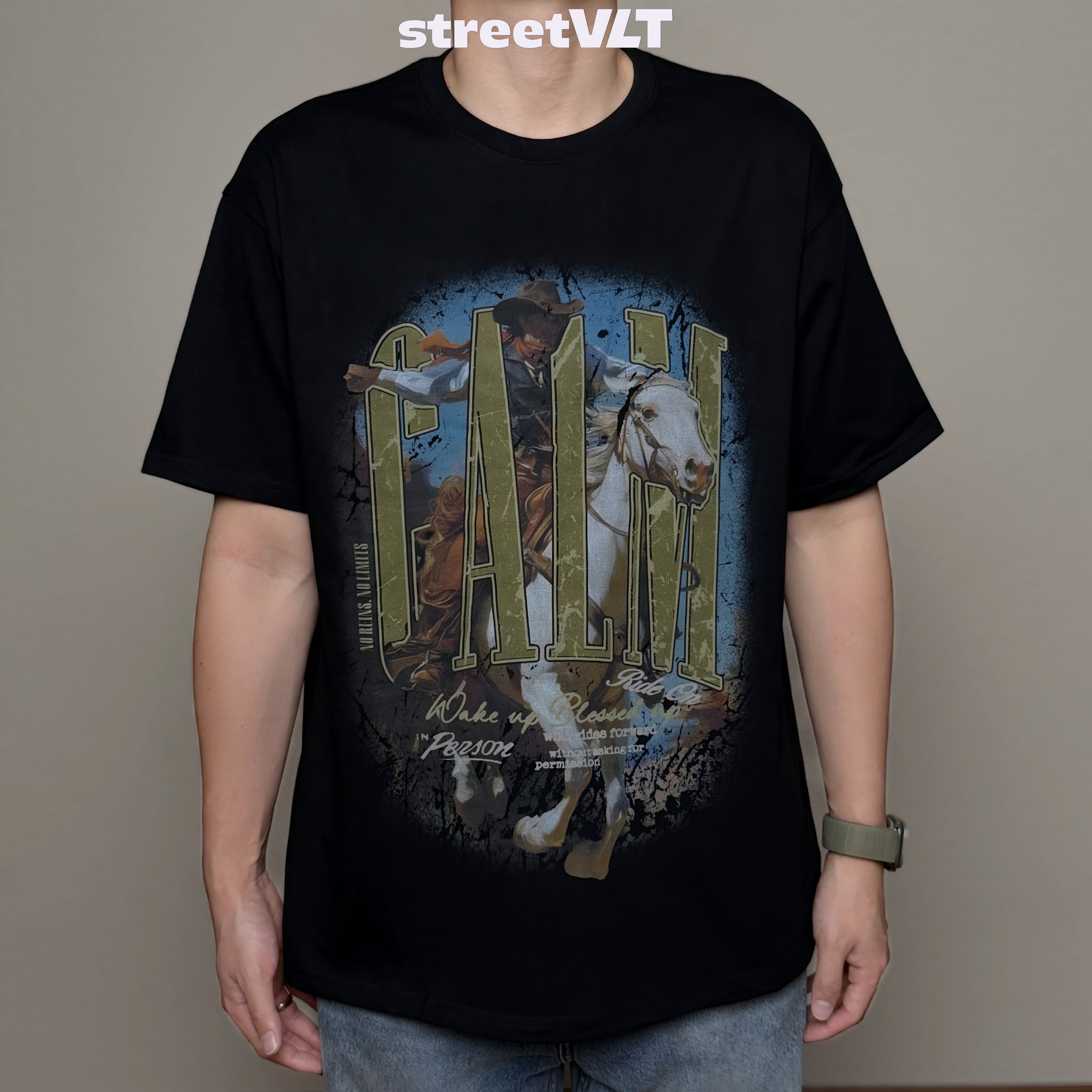 Calmmind Cowboy Monster Year of the Horse Tee