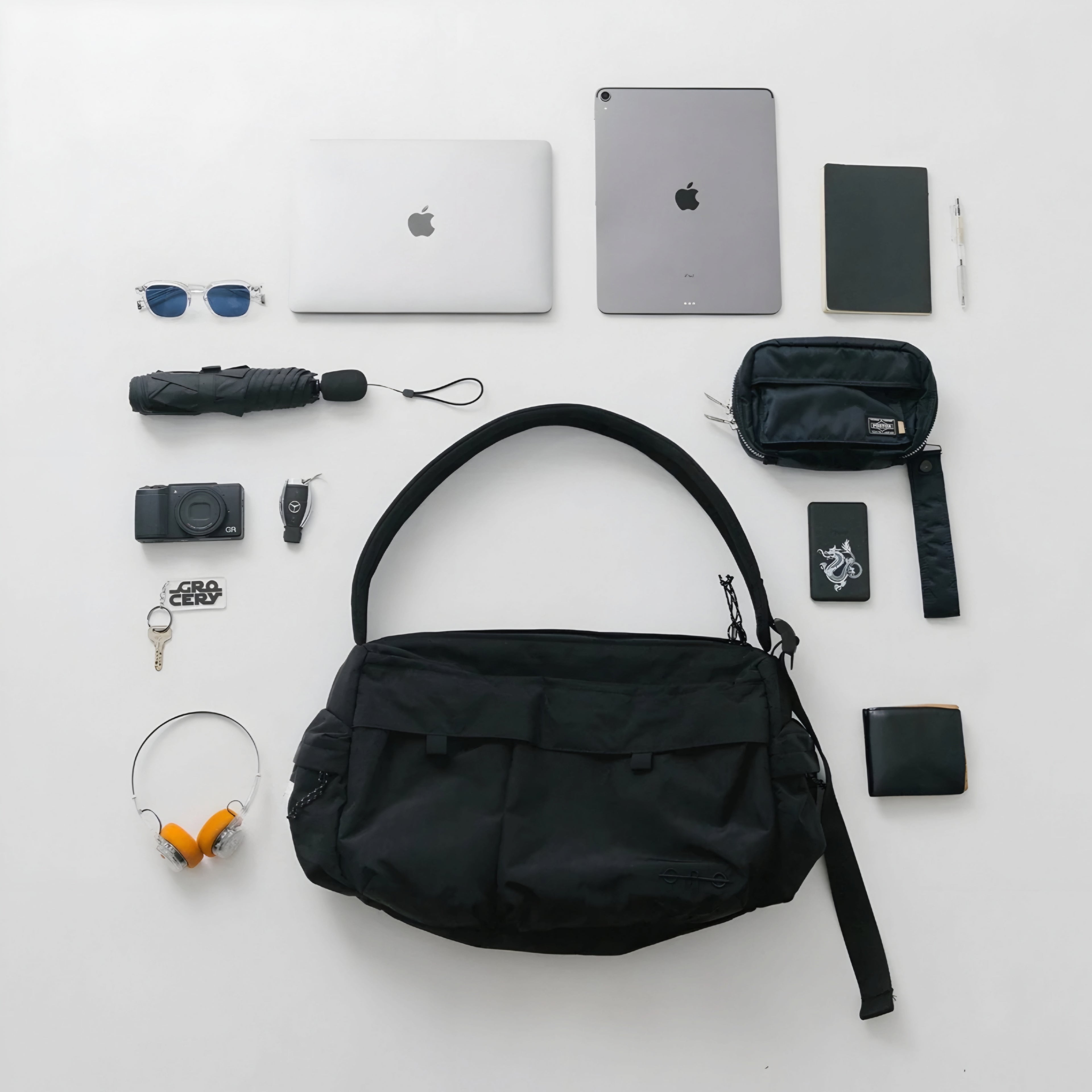 Gro Grocery Multi Pocket Invoice Messenger Bag