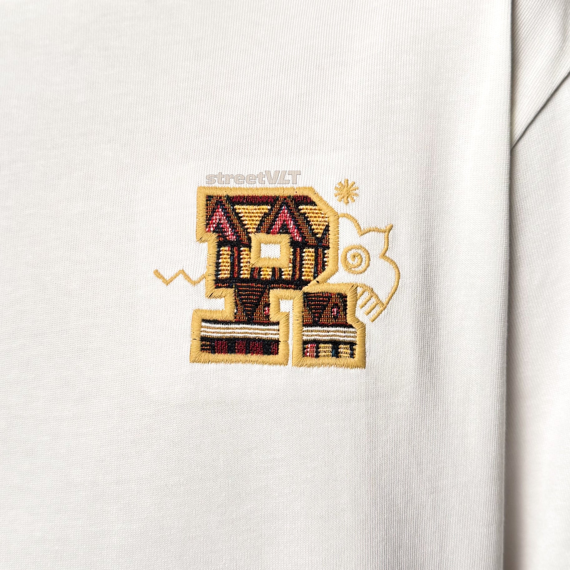 Ricky is Clown Sun Tribe Embroidered Applique Tee