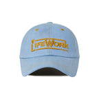 Life Work Korea Stitch Denim Soft Ball Cap