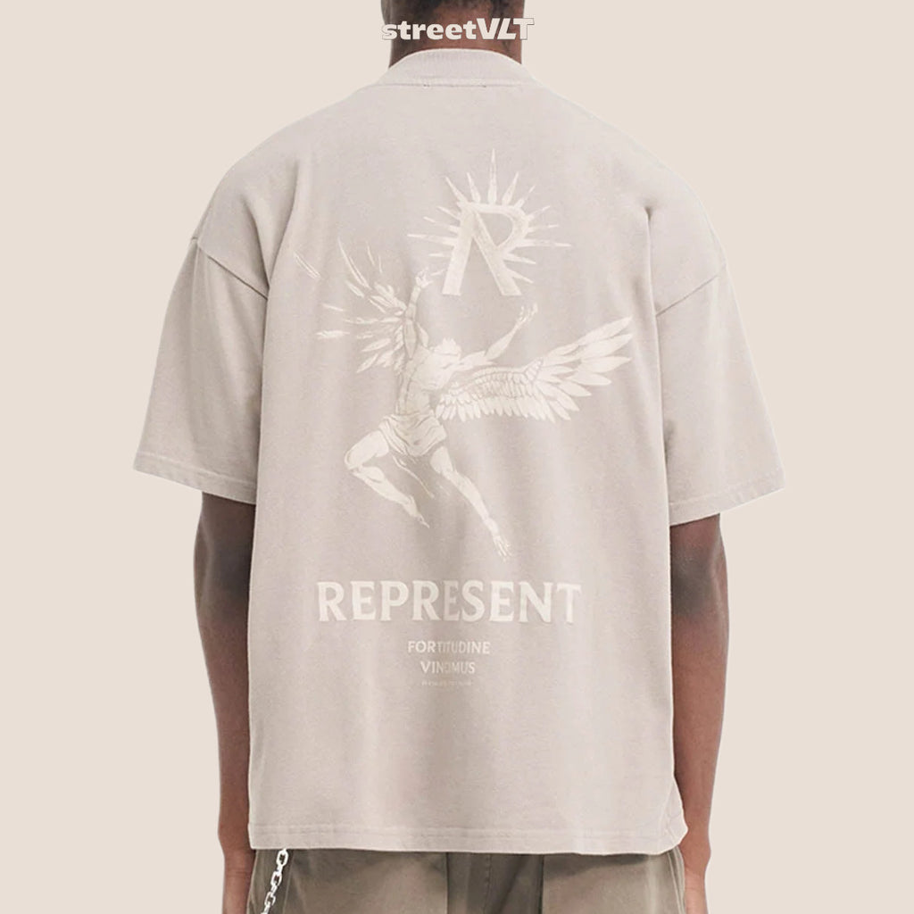 Represent UK Icarus Taupe Tee