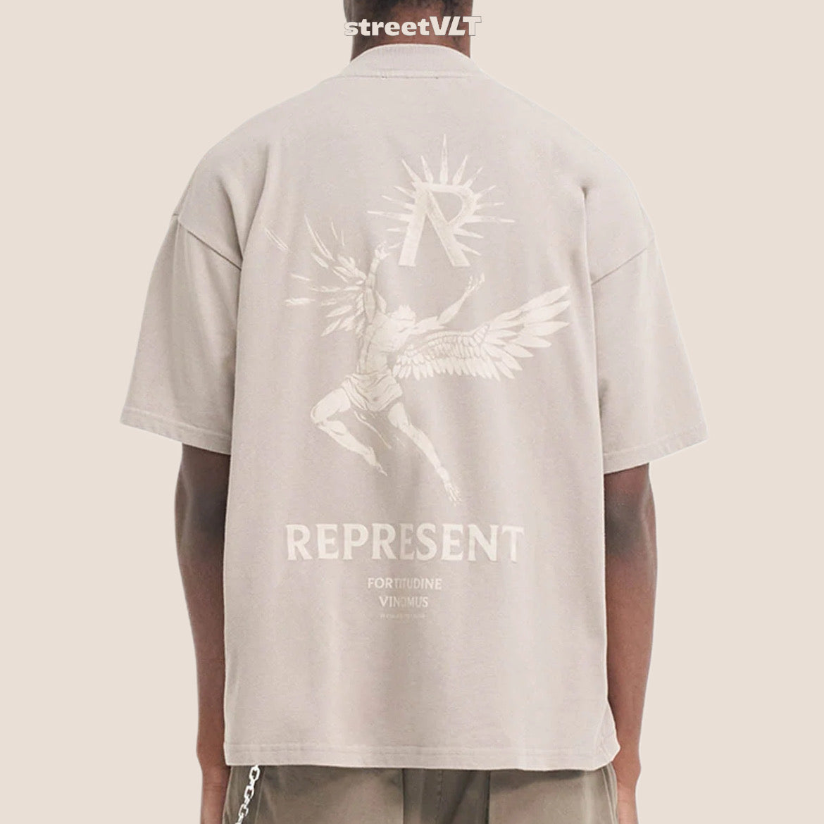 Represent UK Icarus Taupe Tee