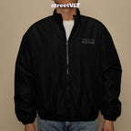 Ricky is Clown Vinyl Record Quilted Boxy Varsity Jacket