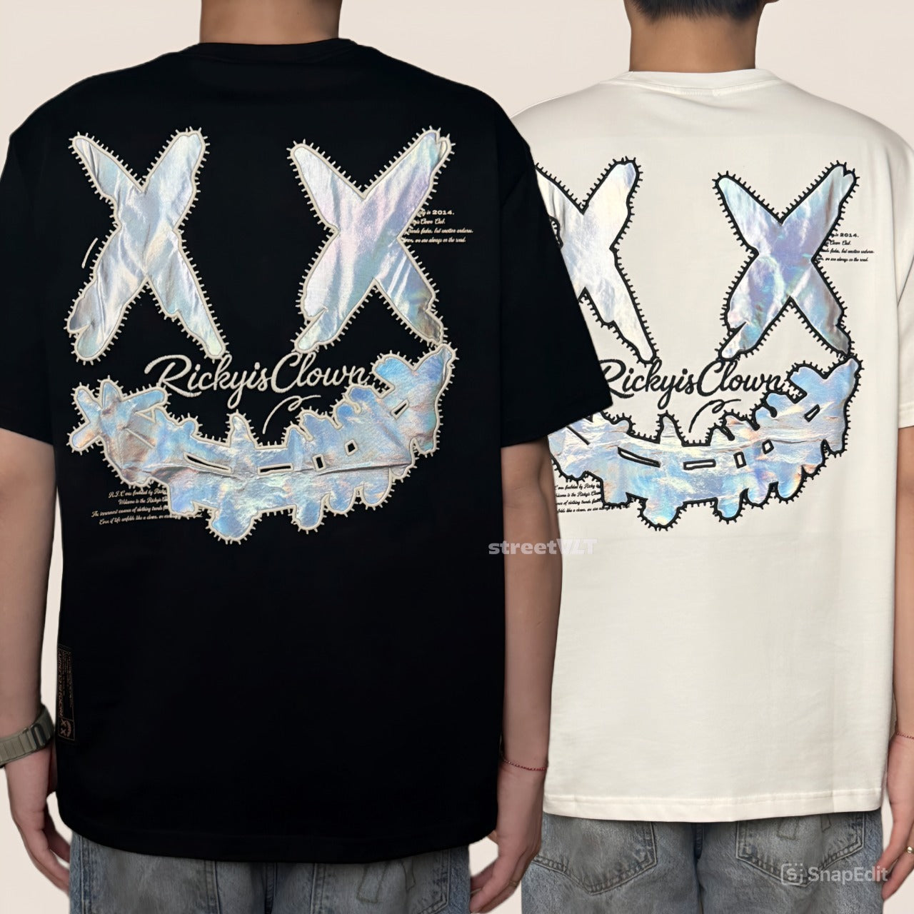 Ricky is Clown Light Wing Iridescent Tee