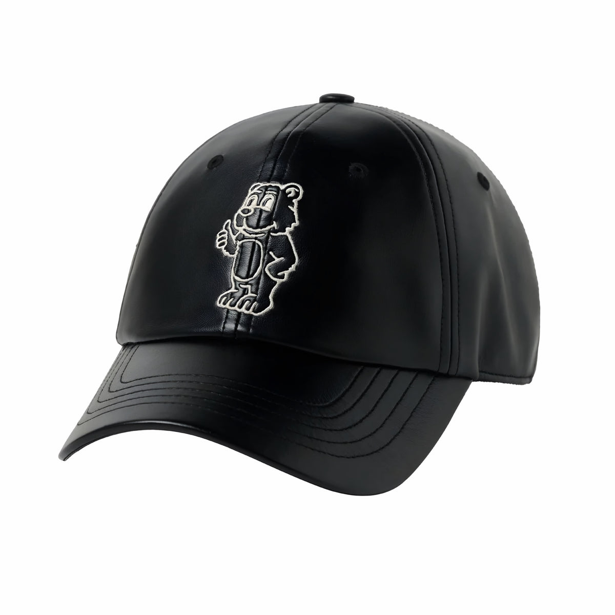 ADLV Line AC Bear Vegan Leather Ball Cap Acme De La Vie