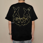 Ricky is Clown Black and Gold Mesh Tee