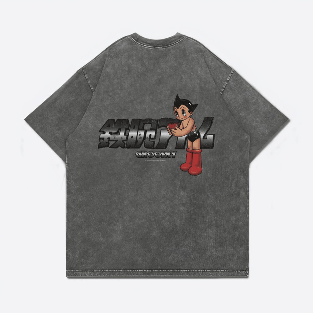 Gro Grocery X Toy Qube Astro Boy Washed Heart Tee