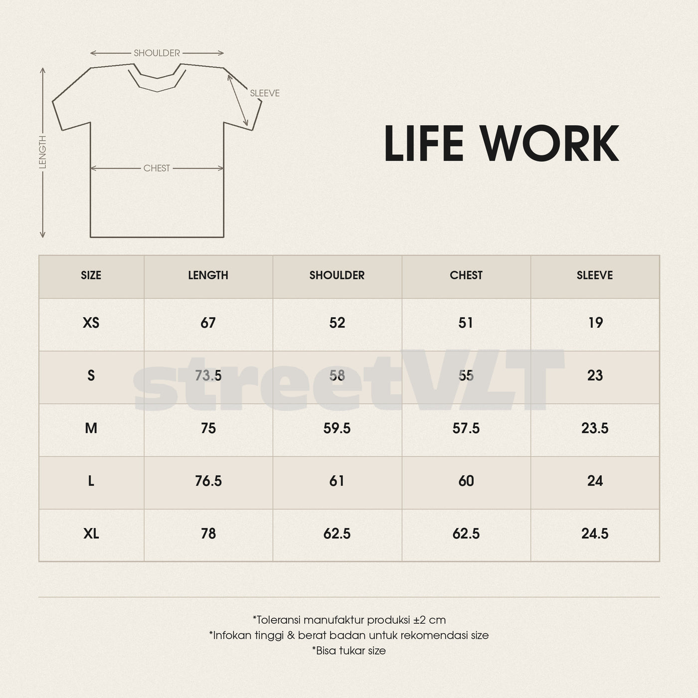 Life Work Korea Washed Small Logo Silicone Radog Grey Tee size chart