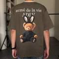 ADLV Rabbit Bear Doll Logo Short Sleeve T-Shirt  Acme De La Vie