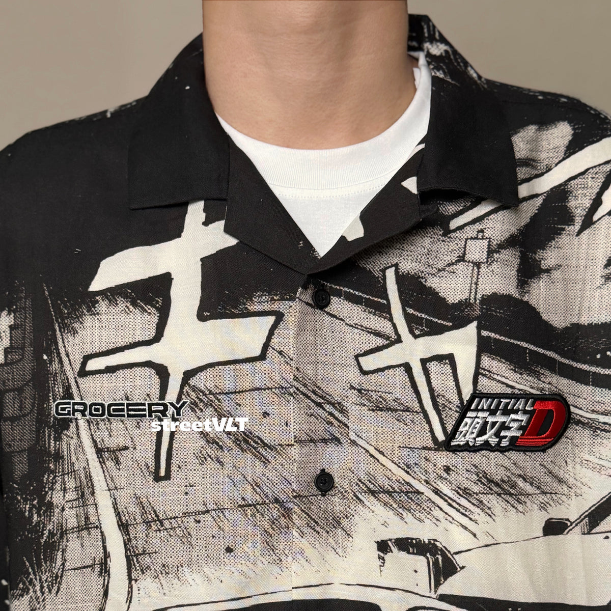 Gro Grocery Tarmac Initial D 86 vs FD Short Sleeve Shirt