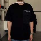 Life Work Korea Woven Pocket Embroidered Tee