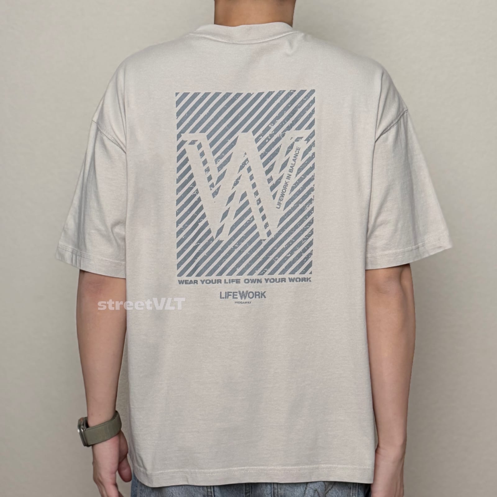 Life Work Korea Vintage Washed W Logo Tee