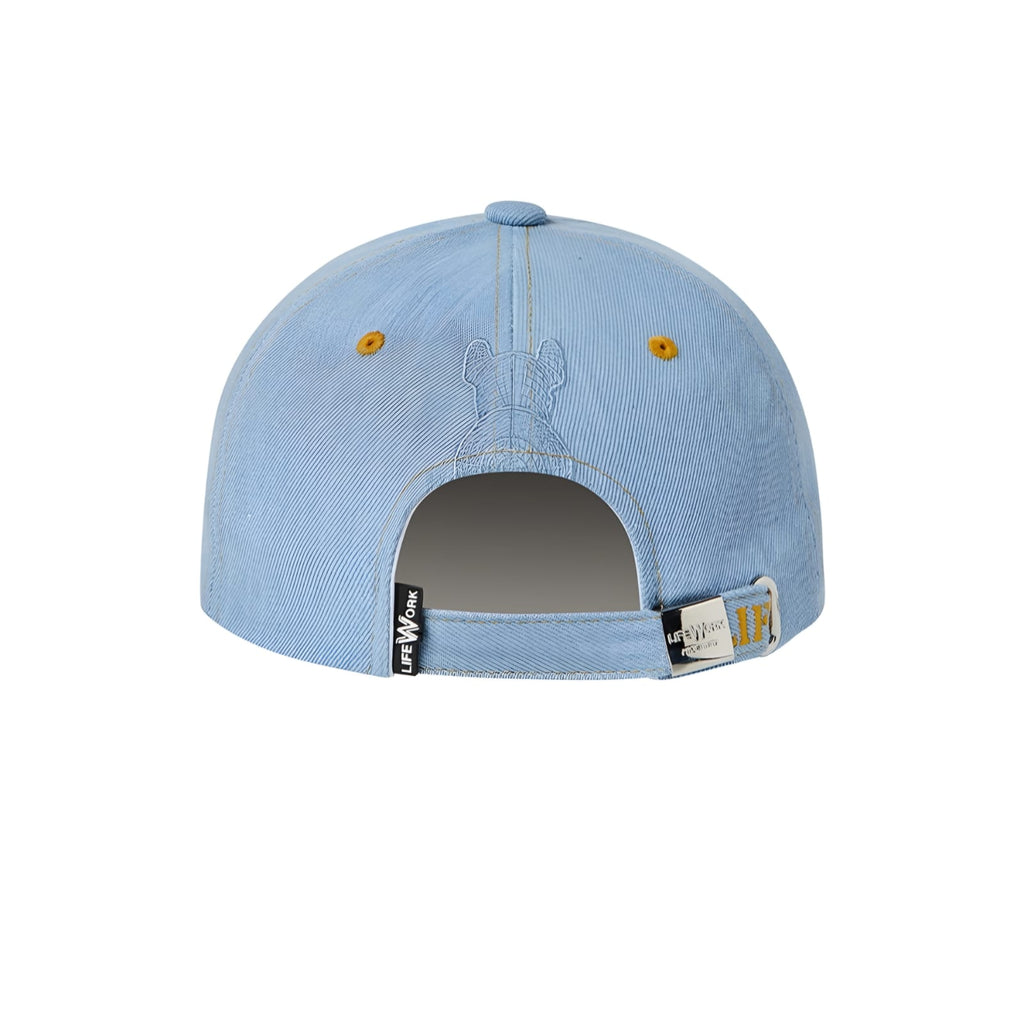 Life Work Korea Stitch Denim Soft Ball Cap