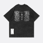 Gro Grocery City Heritage Dragon & Phoenix Washed Graphic Tee