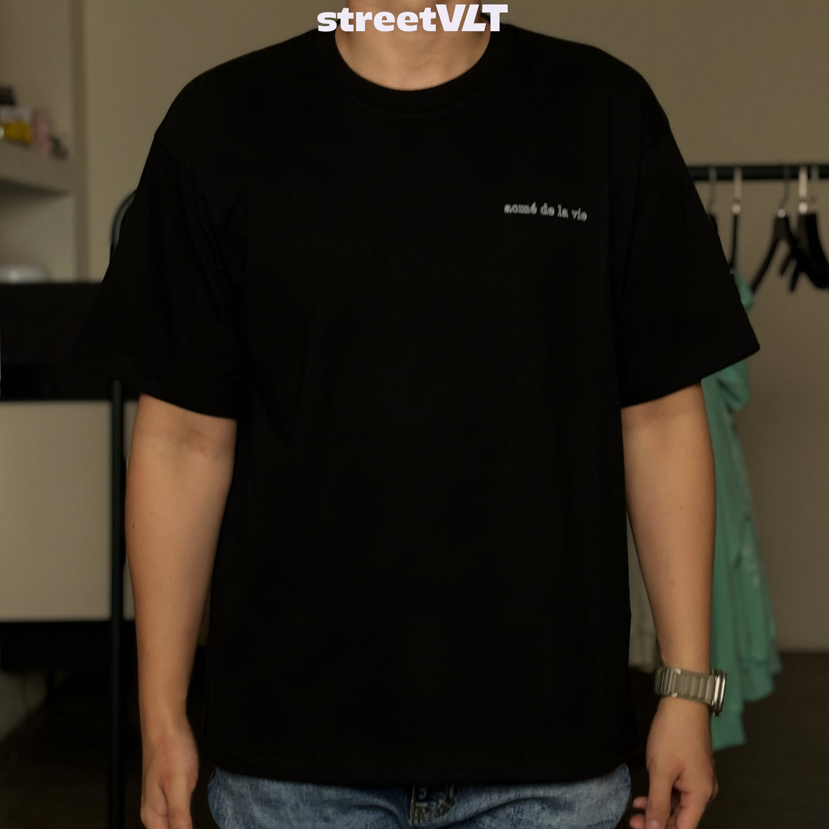 ADLV Reflection Basic Logo Reflective Short Sleeve T-Shirt Acme De La Vie