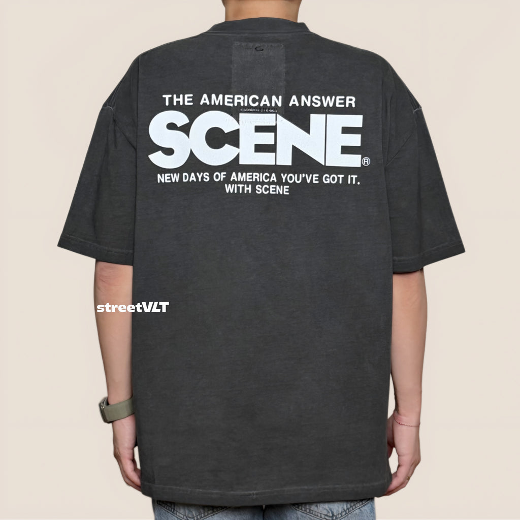 Gro Grocery Scene Painted Classic Washed Pocket Invoice Tee