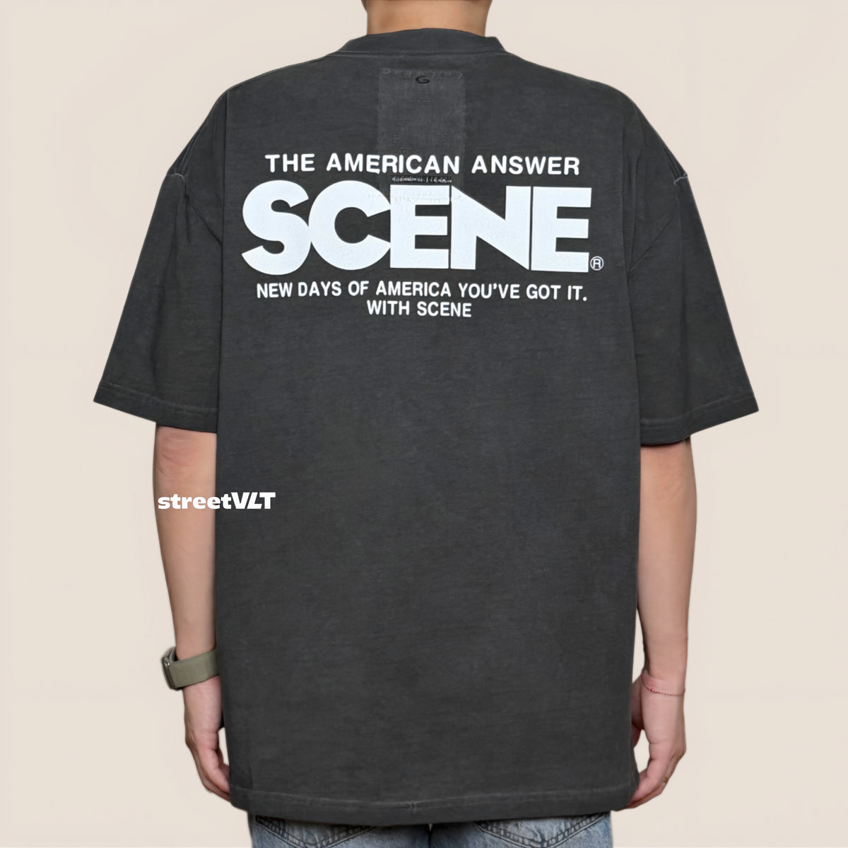 Gro Grocery Scene Painted Classic Washed Pocket Invoice Tee