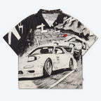 Gro Grocery Tarmac Initial D 86 vs FD Short Sleeve Shirt