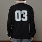 Life Work Korea Mesh block V-neck Jersey Tee
