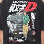 Gro Grocery Tarmac Initial D Takumi Fujiwara AE86 Washed Graphic Tee