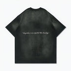 Gro Grocery Washed Einstein Graphic Faded Dark Green Tee