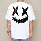 RIC Ricky is Clown Black Mamba Diablo Snakeskin Embroidery White Tee