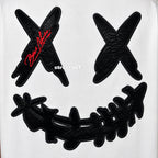 RIC Ricky is Clown Black Mamba Diablo Snakeskin Embroidery White Tee
