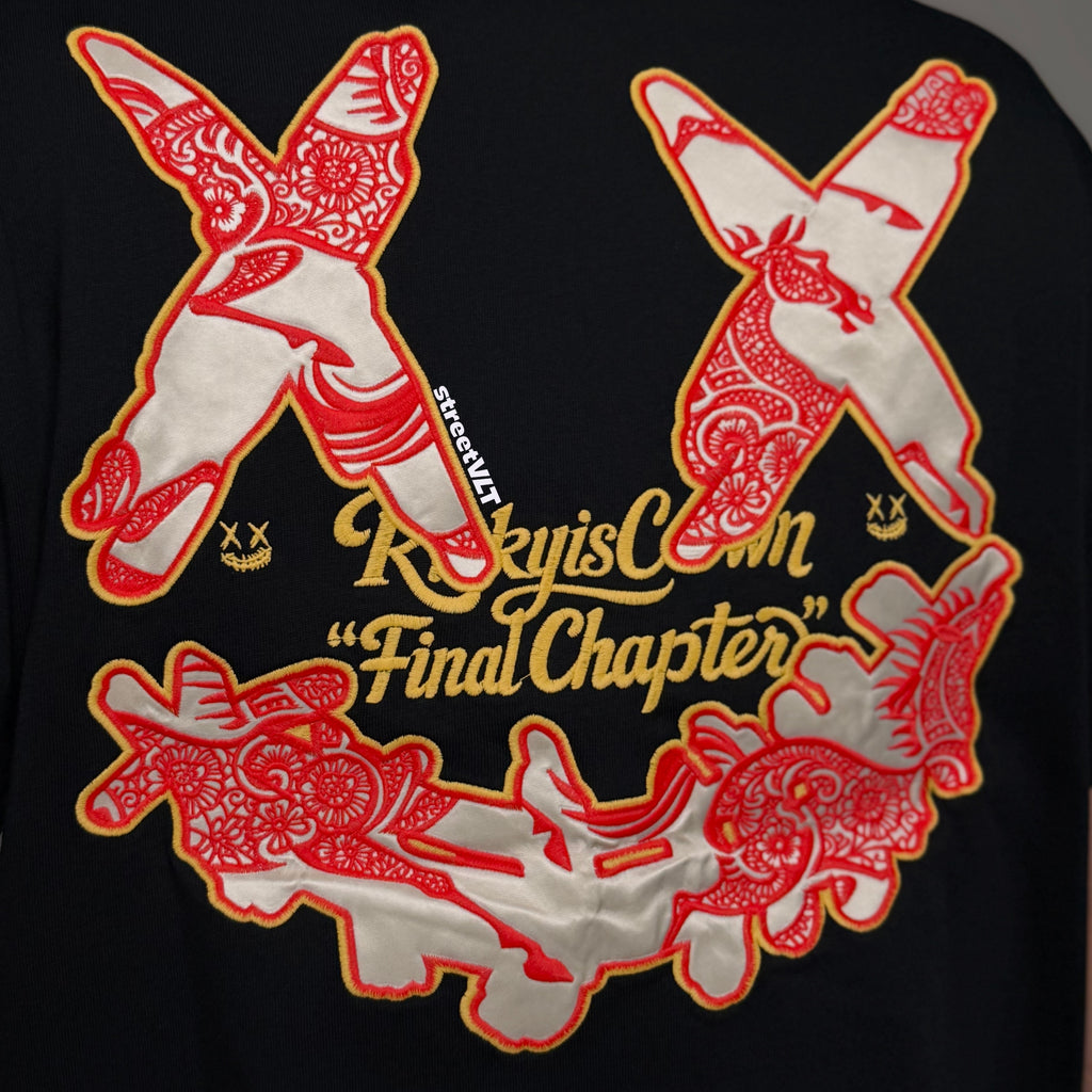 Ricky is Clown Papercut Horse Applique Embroidery Tee