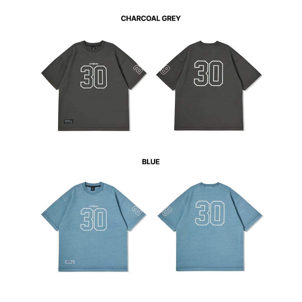 Life Work Korea Pigment Dyed Numbering Tee Lifework Original