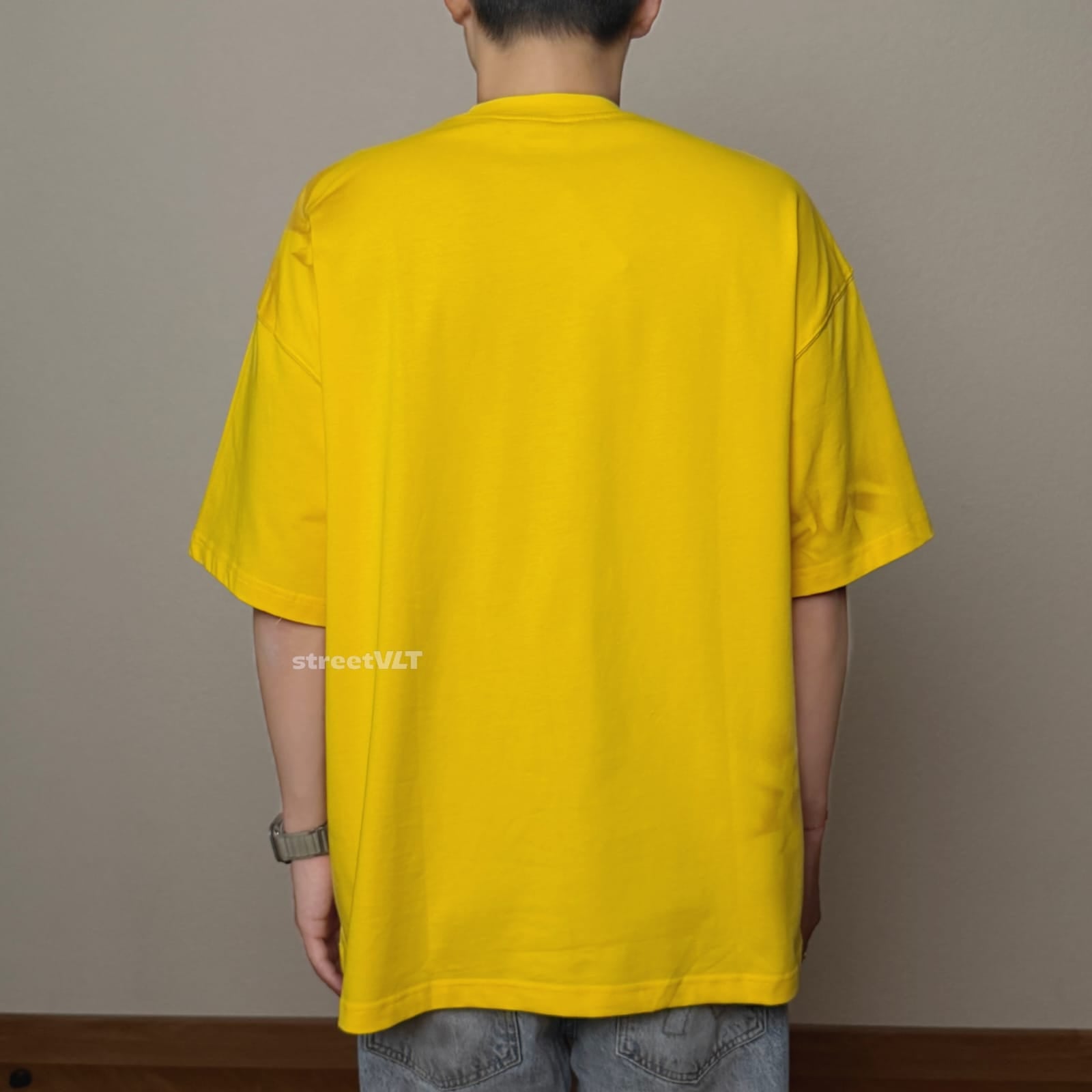 Doubleback Car Paint Scratch Oversized Yellow Tee