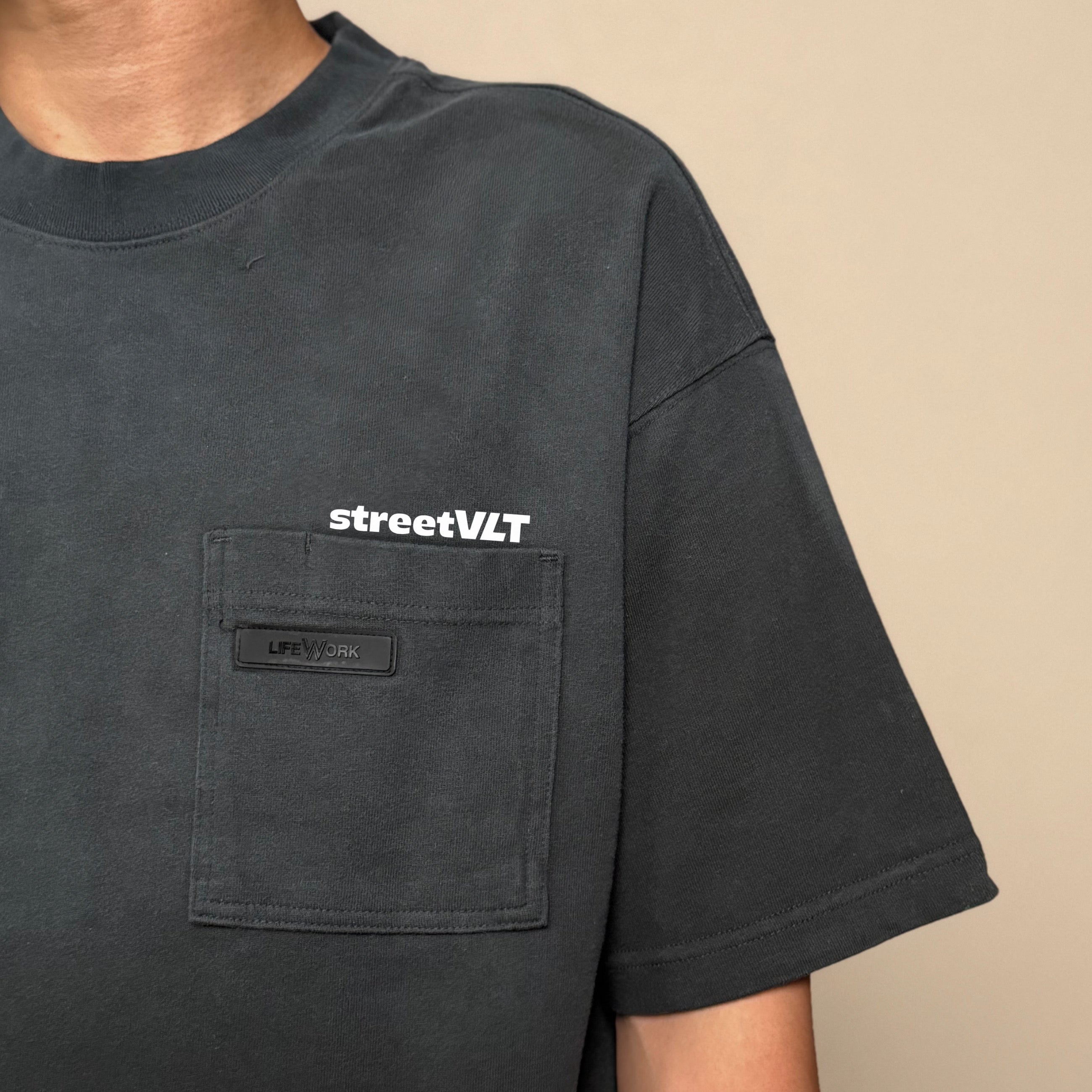 Life Work Korea Vintage Spray Pocket Tee