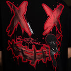 Ricky is Clown Bloody Black Panther Patch Embroidered Tee
