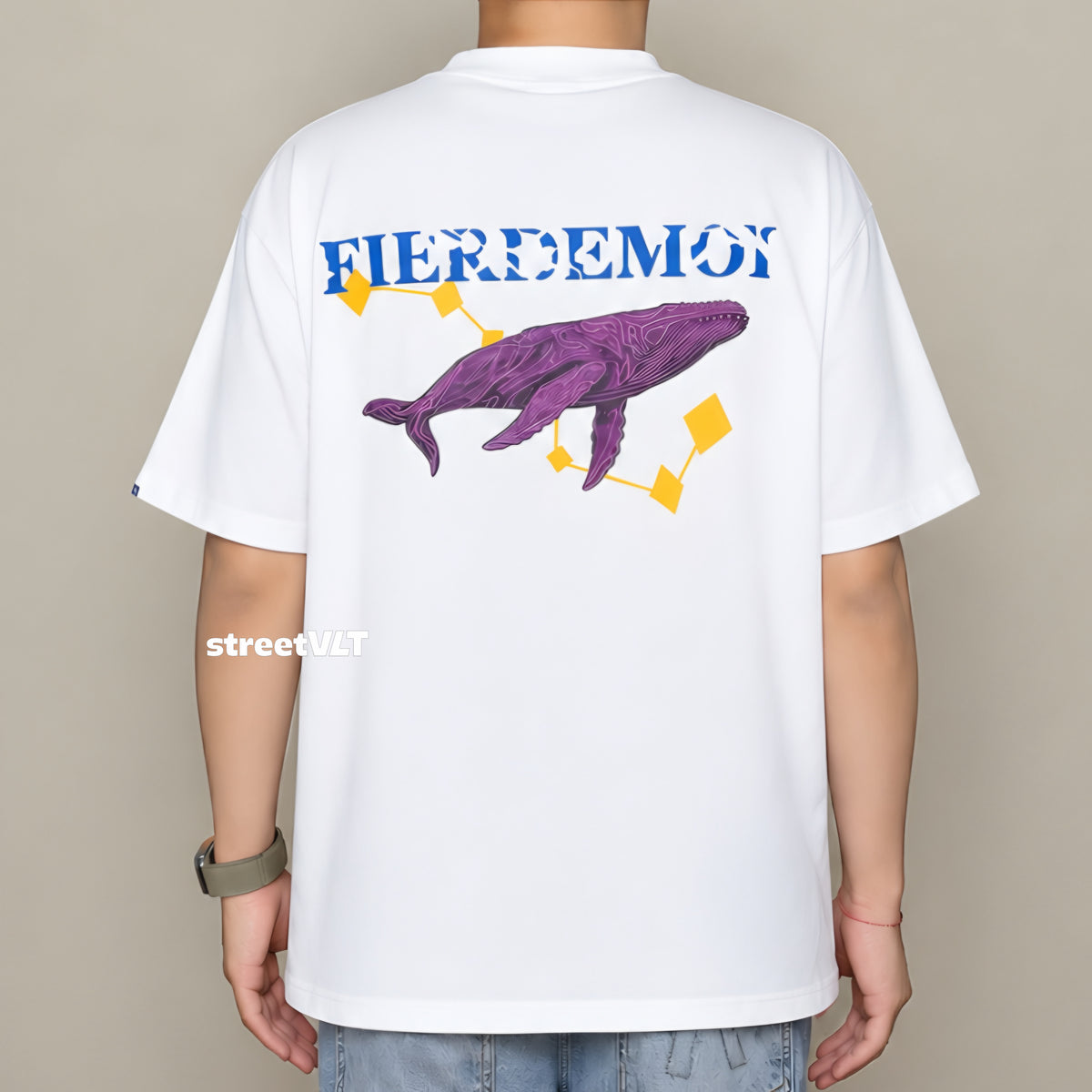 Fier De Moi Kite Whale Tee