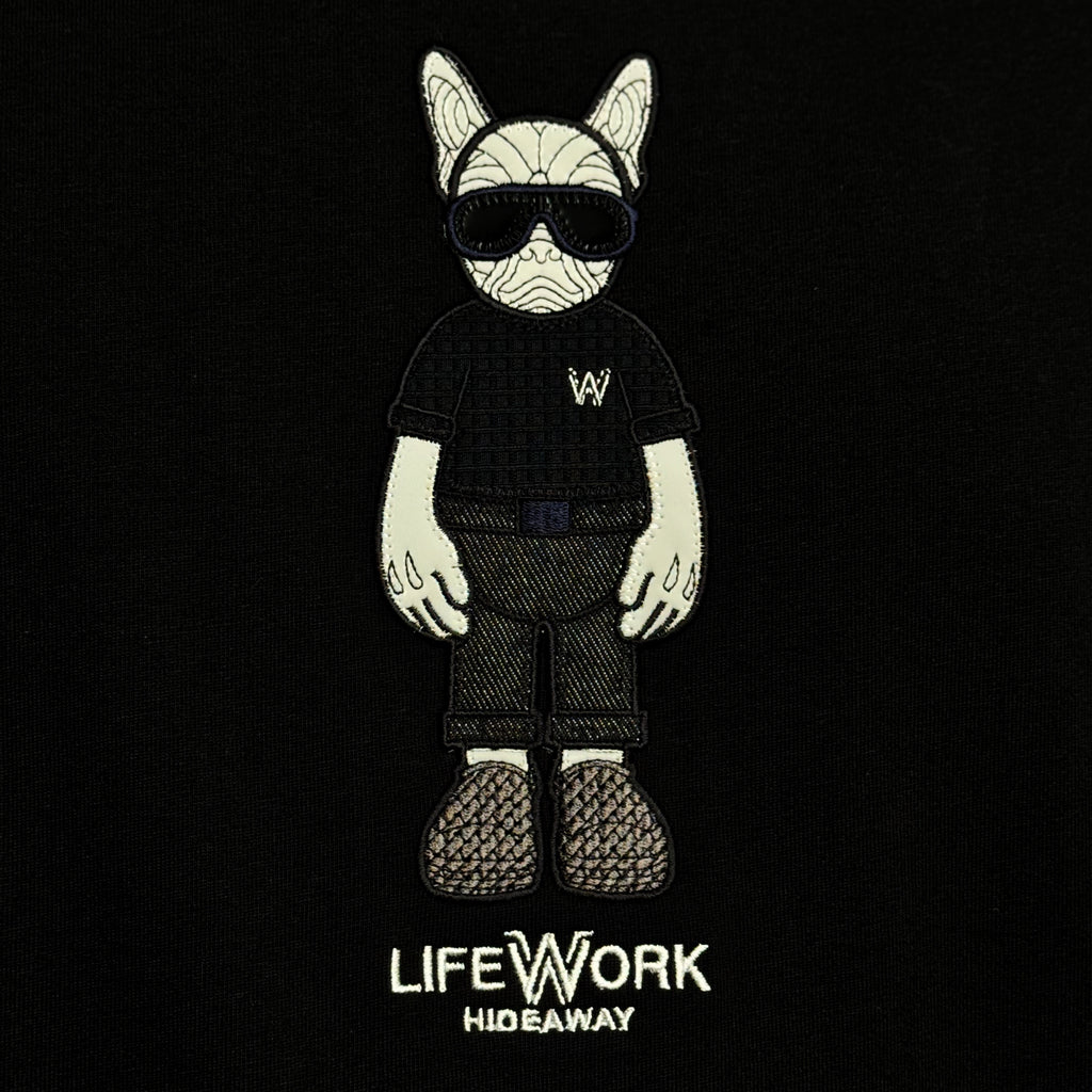 Life Work Korea Figure Hipdog Embroidered Tee
