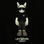 Life Work Korea Figure Hipdog Embroidered Tee