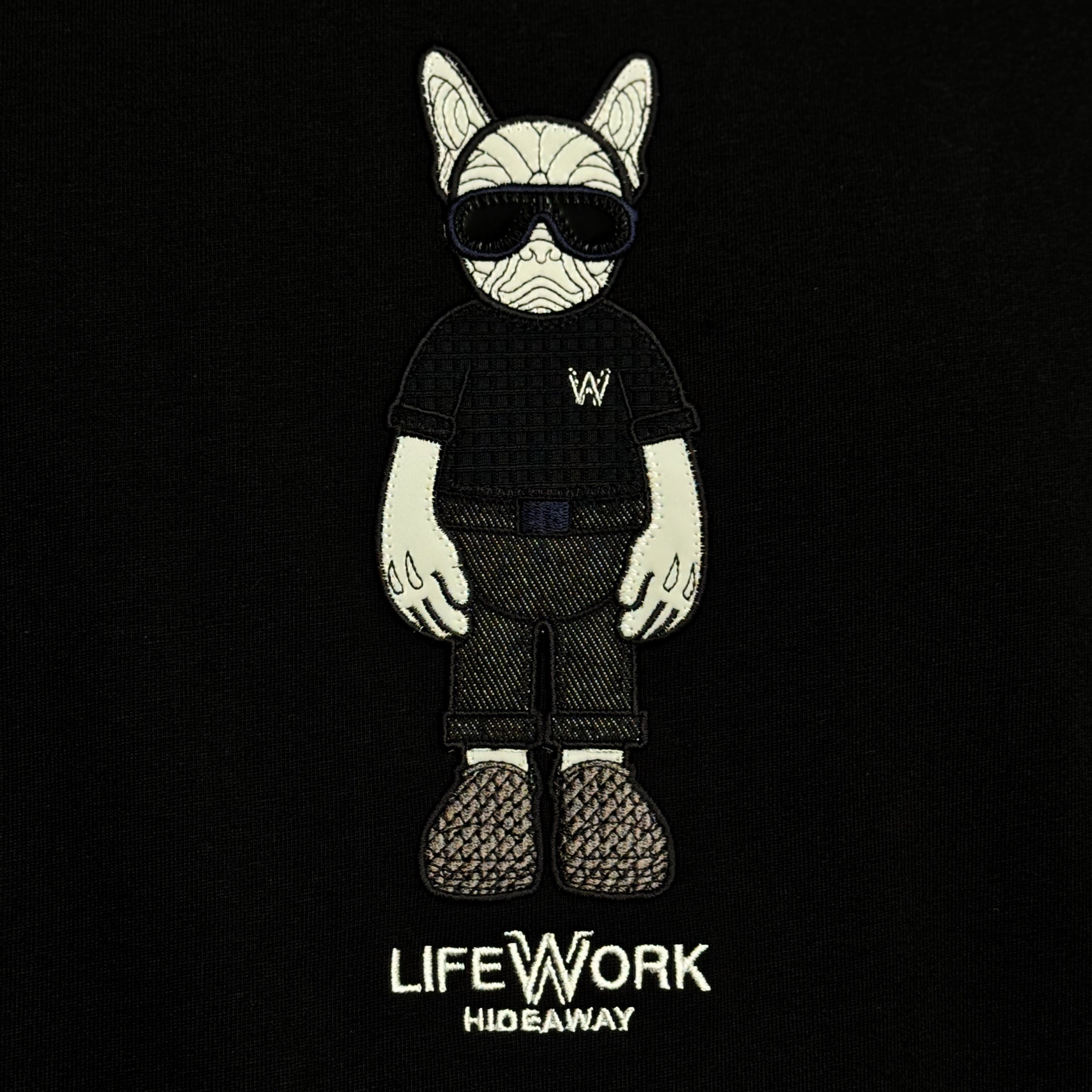 Life Work Korea Figure Hipdog Embroidered Tee