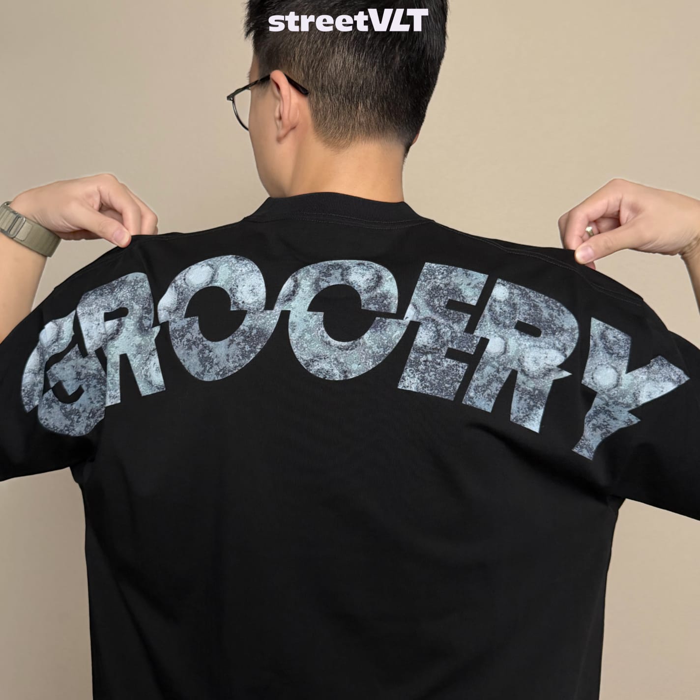 Gro Grocery Big Logo Retro Tee