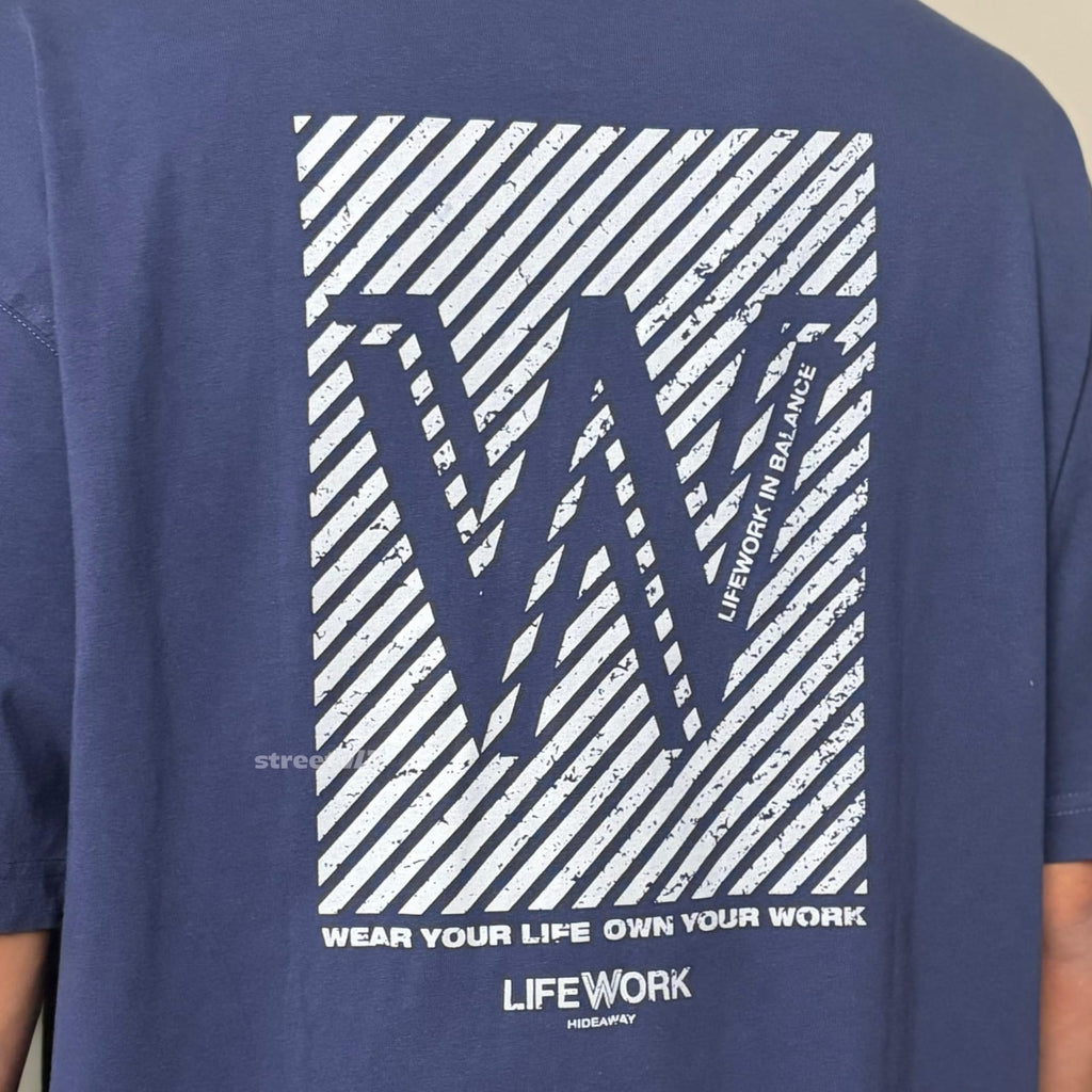 Life Work Korea Vintage Washed W Logo Tee 2
