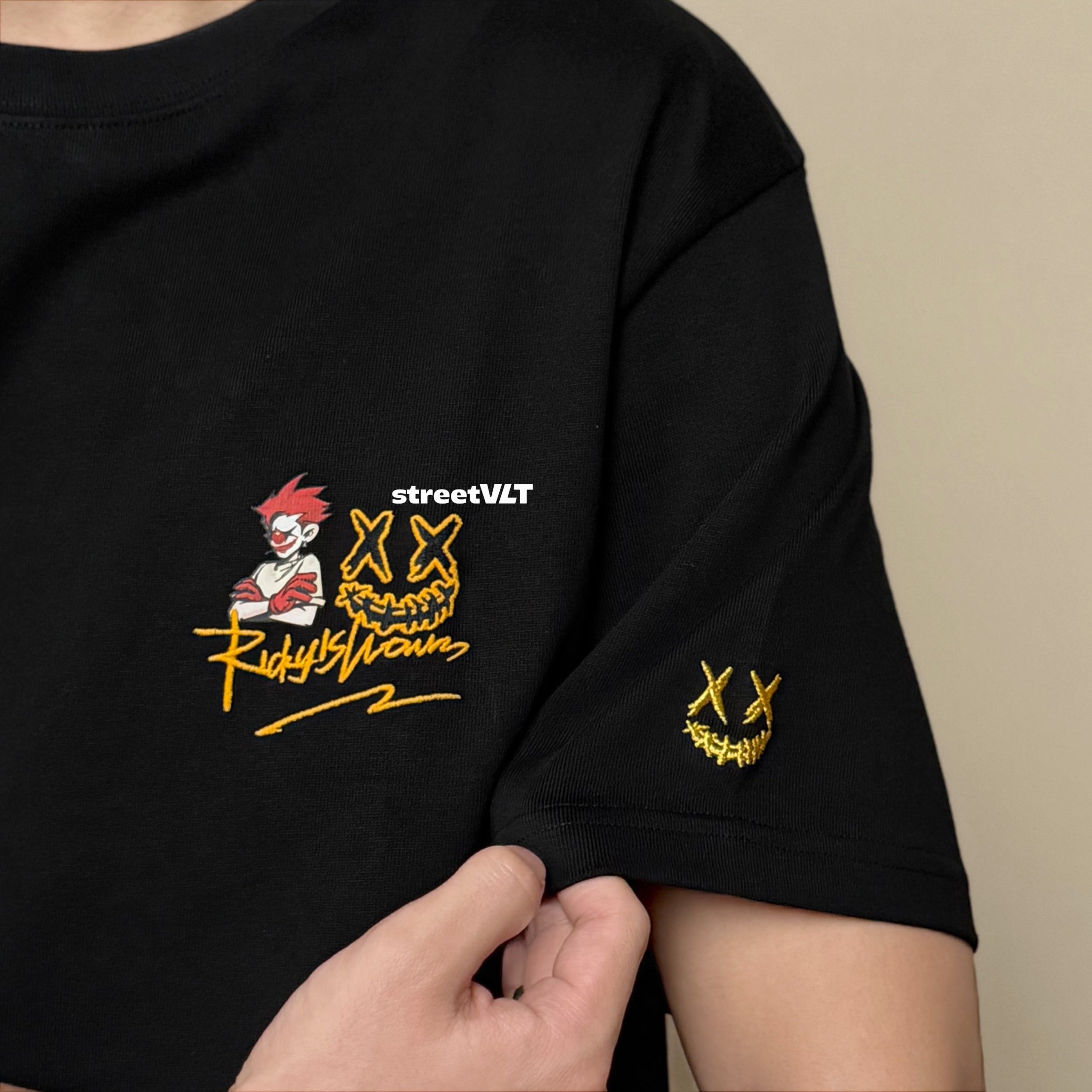 Ricky is Clown Shatters Illusions Mamba Embroidered Tee