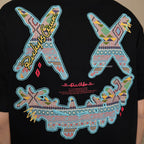 Ricky is Clown Sky Blue Tribe Patchwork Embroidered Tee