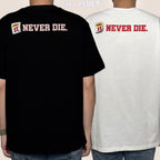Ricky is Clown 11th Never Die Letter Print Tee