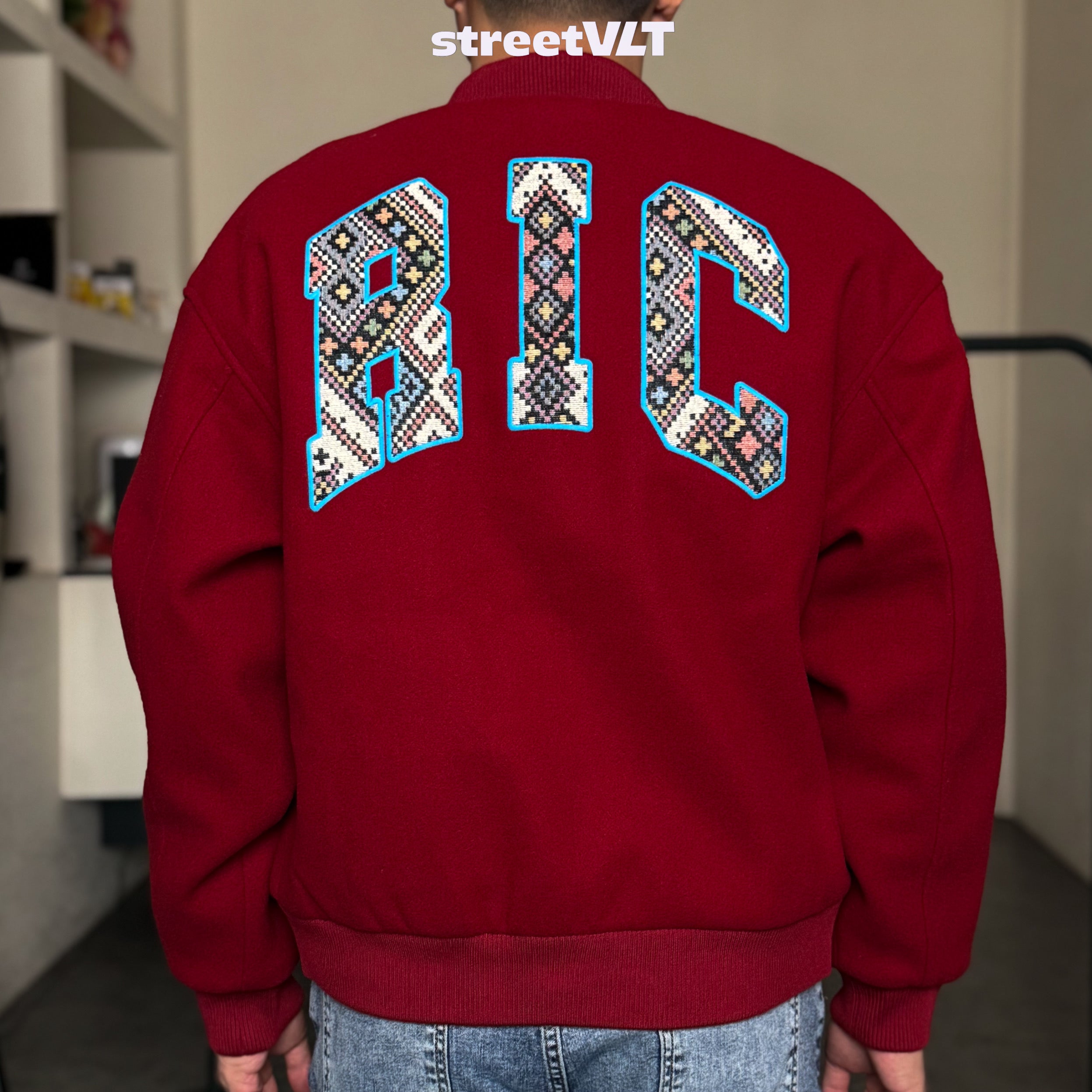 Ricky is Clown Labyrinth Ethnic Varsity Jacket